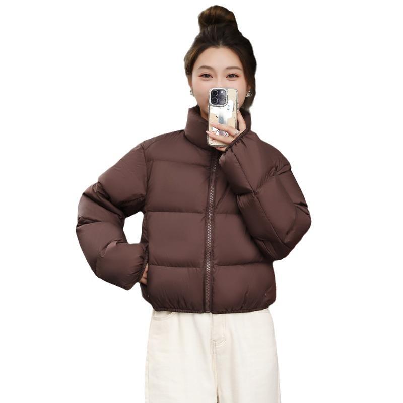 Женское пальто Bread, короткий фасон, утолщенный воротник-стойка, легкое и плотное пальто, маленькая студенческая куртка с хлопковой подкладкой