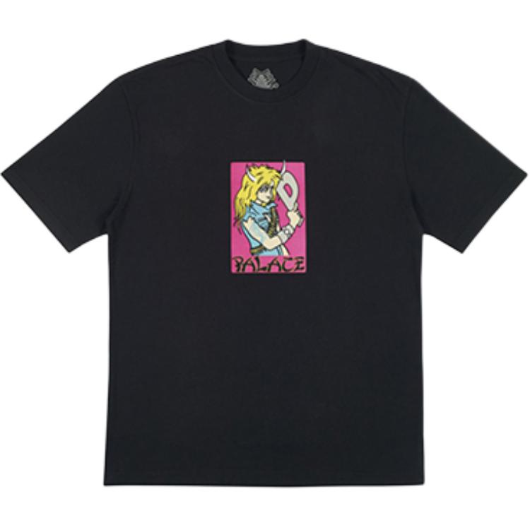 Palace Футболка Мангал Унисекс Топы Черный PAL-SS18-059