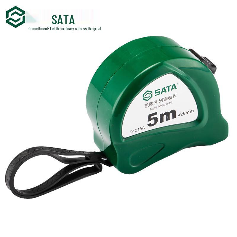 Стальная рулетка SATA 5 м x 19 мм, высокоточная