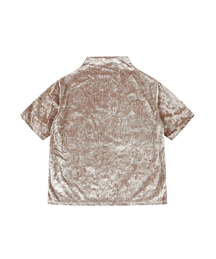 MESENSE Velvet Short Sleeve T-Shirt_Mb3Ztsm304Z