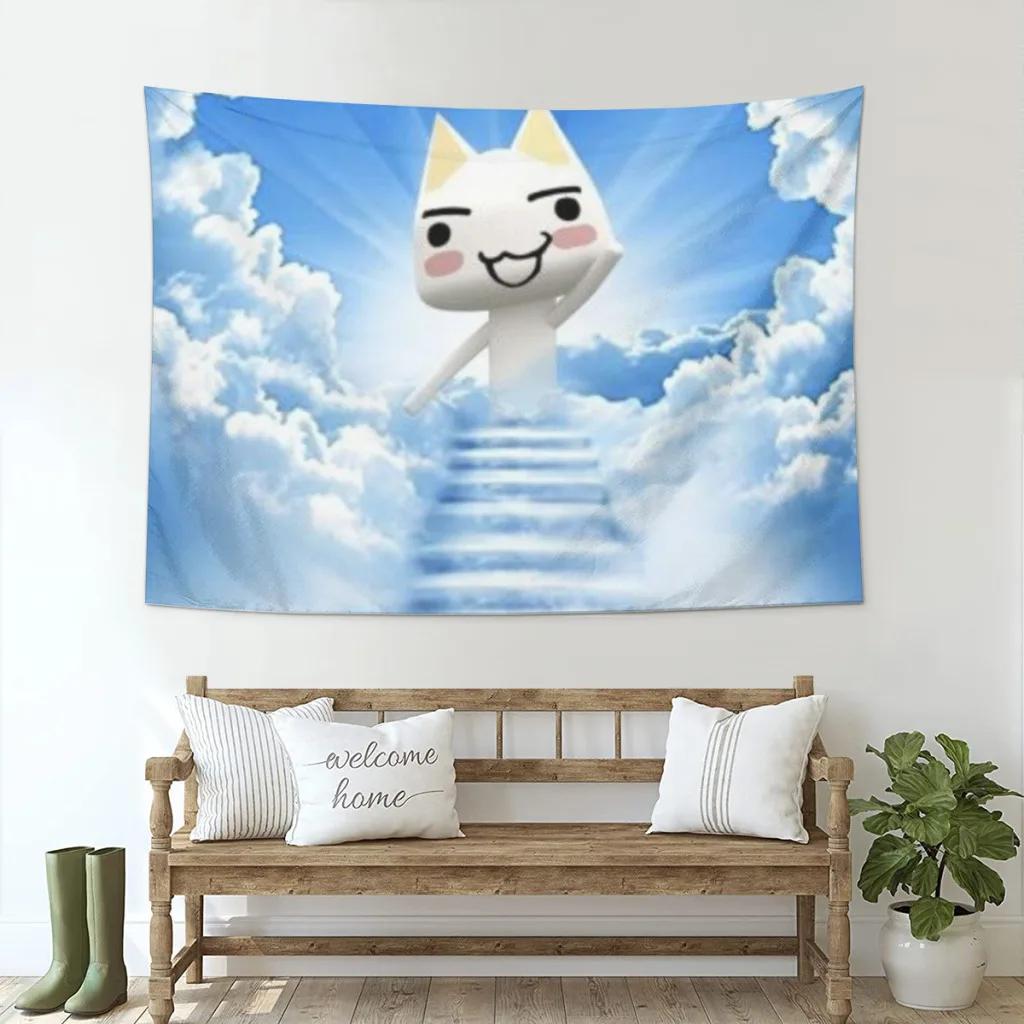 Inoue Toro Cute Cat Tapestry Room Decoration Home Decor Bedroom Wall Hanging Fabric