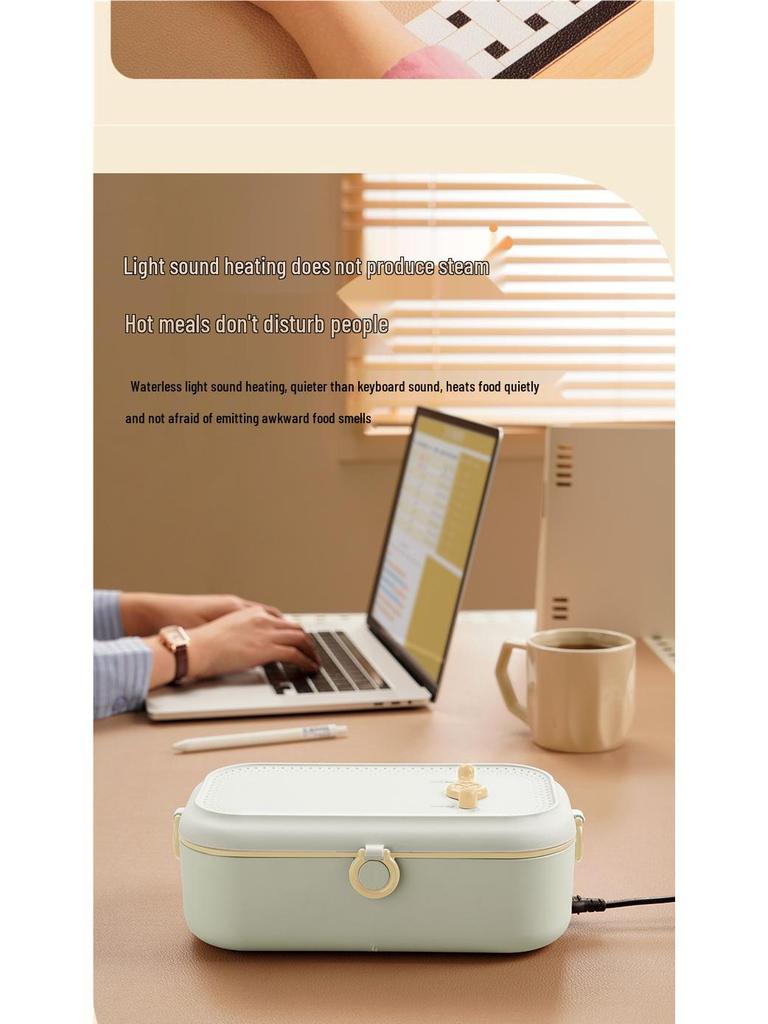 Изолированный электрический термо-ланч-бокс на одного человека