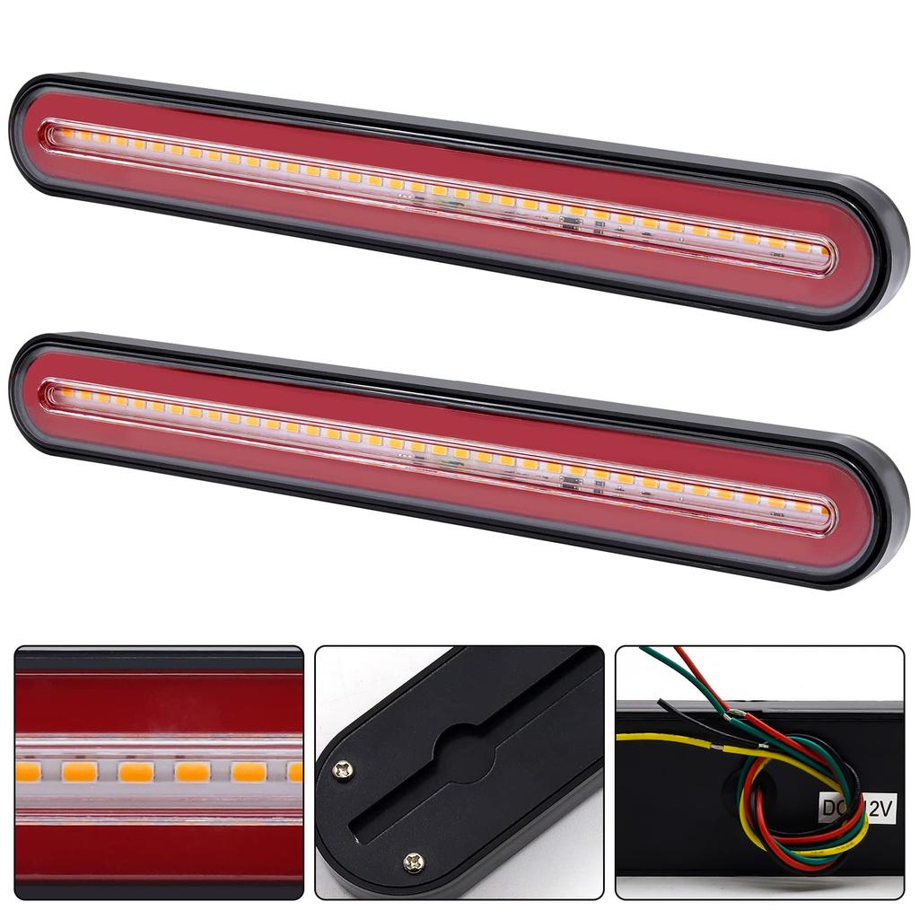 Biqing Светодиодный фонарь для прицепа Стоп-сигнал Задний Водонепроницаемый 12В Задний Стоп-сигнал Указатель поворота Габаритный фонарь Светодиодный Маркерный Стоп-сигнал для Грузовика Каравана Трактора Фонарь,