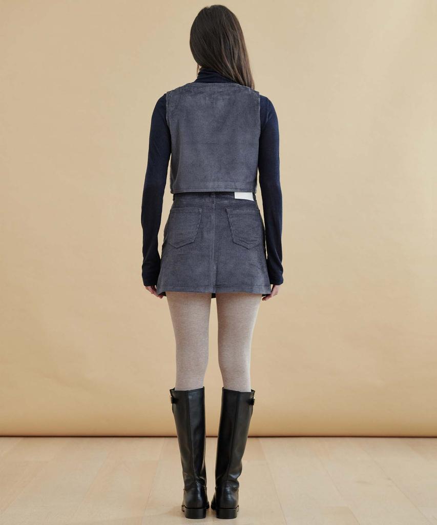 Plack Woman Corduroy Skirt M97 Rinse