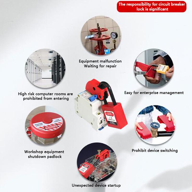 Universal Mcb Lockout Lock Dog Mcb Lock Toggle Lock Safety Circuit Breaker Lock Masterlock Safety Lock