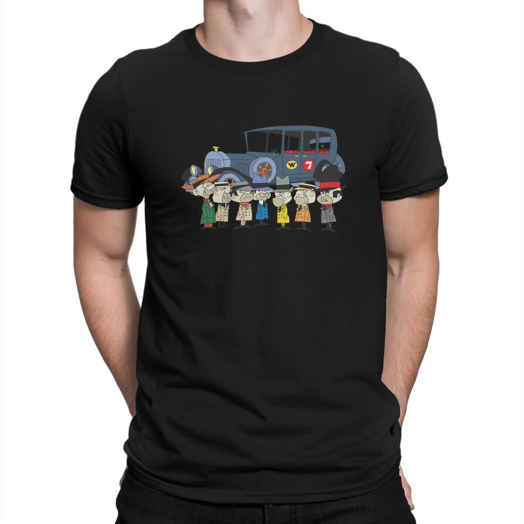 Wacky Races 60s Cartoon 1960s CARTOONS Tshirt Homme Mens Clothing Blusas Polyester T Shirt For Men