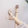 Heeled Buckles Ladies Shoes Pumps High Heels Women's Sandals Wholesale Bulk And Low Price On Offer Summer 2024 Comfortable