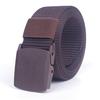 Men's Canvas Belt POMSmooth Buckle Tactical Belt Student Military Training Security