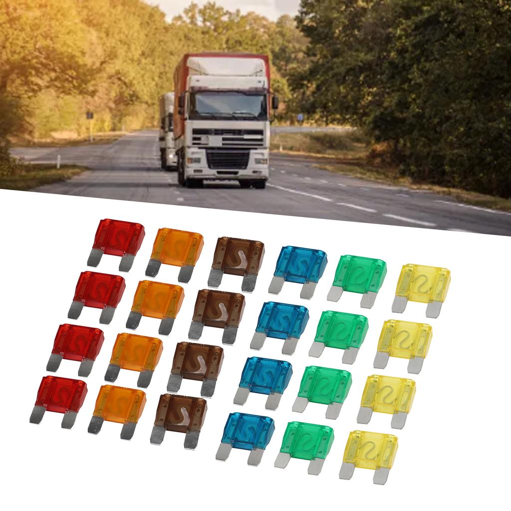 Набор автомобильных предохранителей 24 шт. с коробкой для хранения, цинковый сплав 20А 30А 40А 50А 60А 70А, автомобильный предохранитель Se