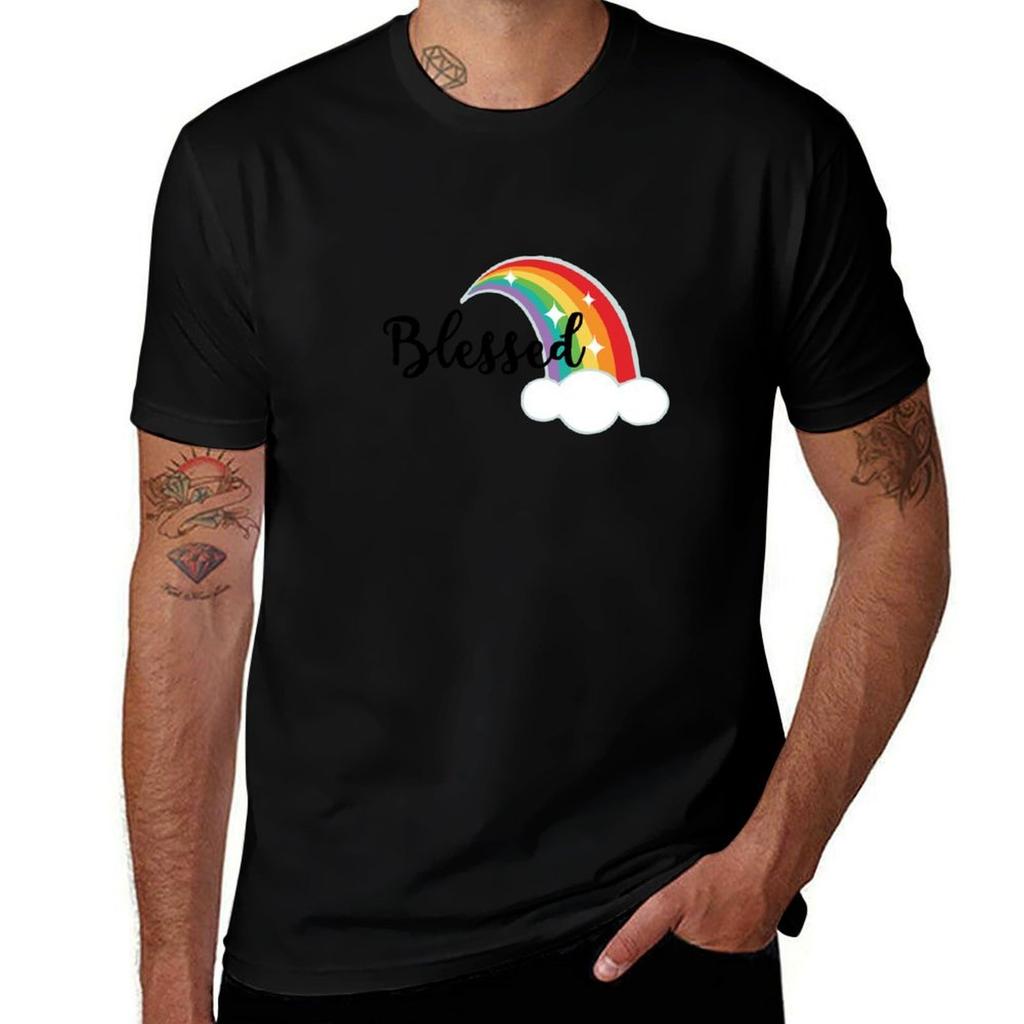 Blessed Rainbow Baby TShirt man t shirt luxury man graphic t shirt TShirt