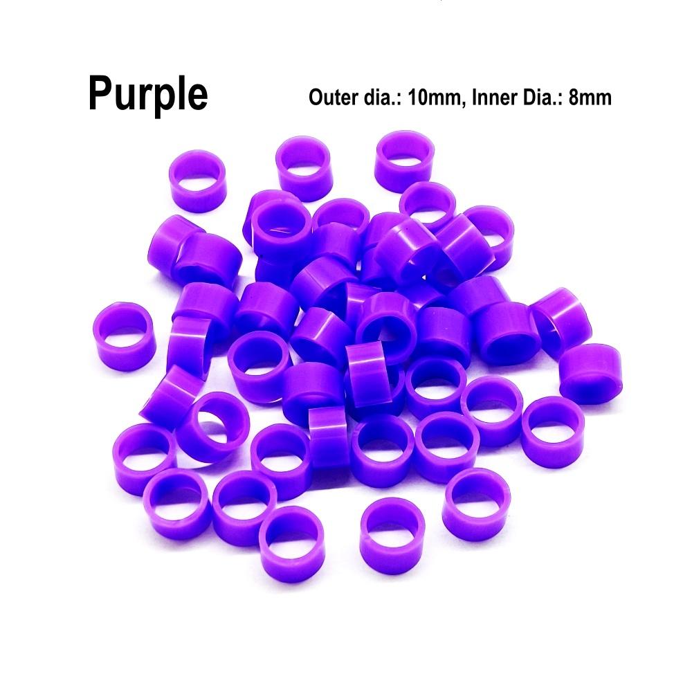 Автоклавируемые стоматологические универсальные силиконовые кольца с цветовым кодом, разноцветные кольца для наконечников или инструментов (Диаметр 7 мм/5 мм)