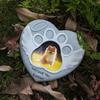 Pet Photo Frame Tombstone Weatherproof Long-Lasting Personalized Pet Memorial Stone Resin Dog Memorial Gift