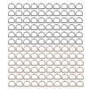 120Pcs Metal D Rings Strong Load Bearing Smoother Surfaces Gold Silver Zinc Alloy D Shaped Buckle