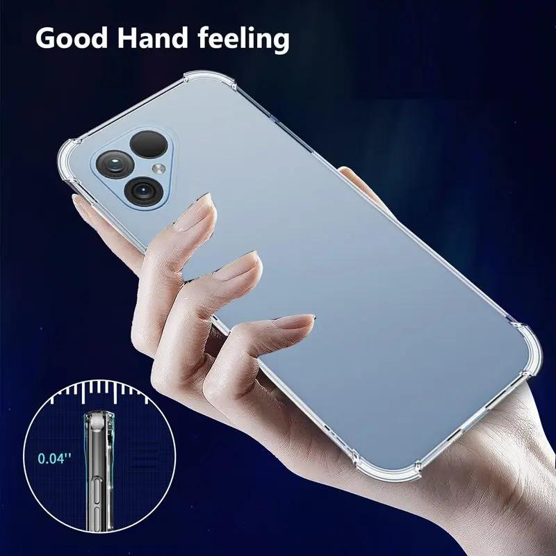 Прозрачный противоударный чехол из ТПУ с усиленными углами для Fairphone 6 5 Защитная крышка Прозрачный Capa Coque Fundas