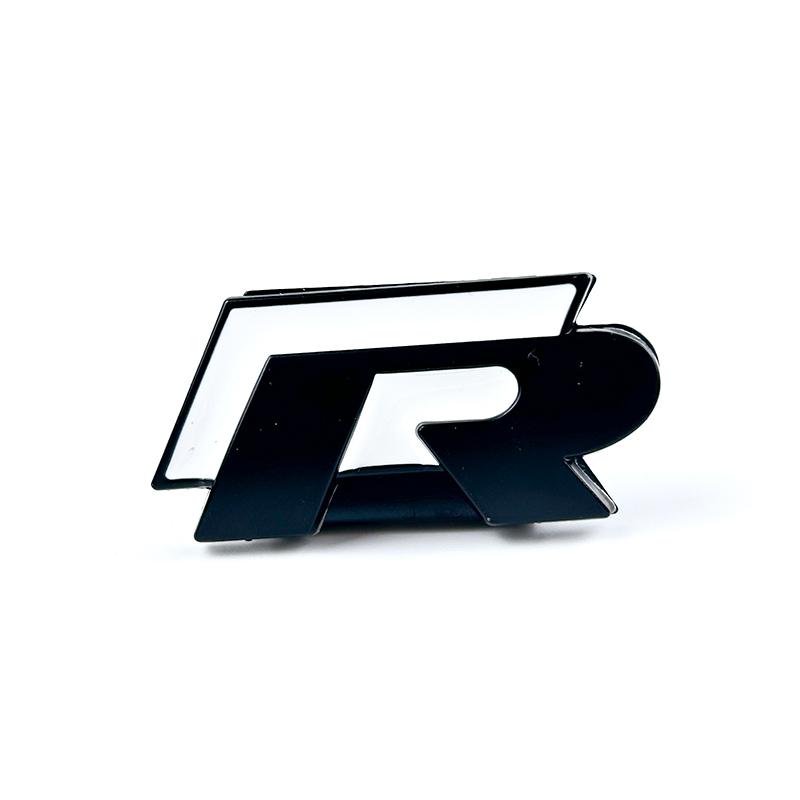 BSI1 For VOLKSWAGEN VW GTI 3D Metal R Badge Car Grill Emblem Stickers Decal For VW Volkswagen Jetta Bora Candy Golf Sagitar Magotan P