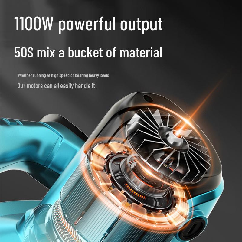 Электрический ручной миксер для шпатлевки, краски, цемента и бетона