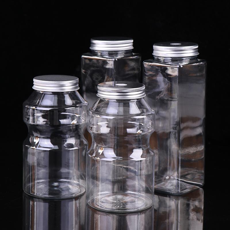 500 мл Квадратная одноразовая бутылка для сока, напитков, молочного чая, пластиковая бутылка для йогурта