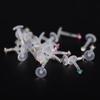5Pcs  Flexible Labret Lip Ring Ear Helix  Cartilage Studs Piercing Body Jewelry