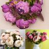 8 Heads Vintage Artificial Peony Flower Wedding Party Home Room Decoration Gift