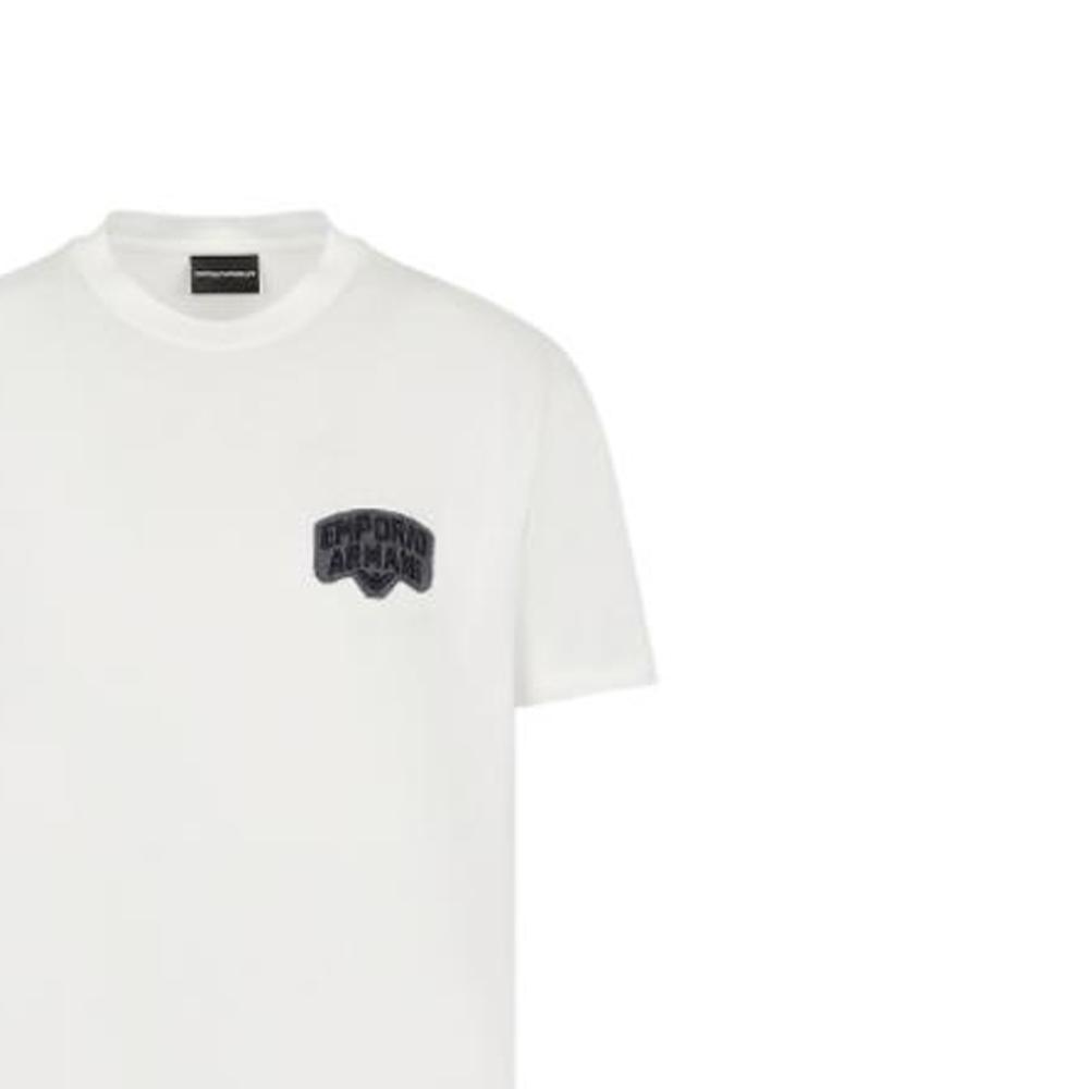 EMPORIO ARMANI SS23 T Shirt Men's White 3R1TBE-1JUVZ-0101