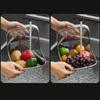 Multifunctional Sink Drain Basket Fruit Washer Drainer Container  for Household