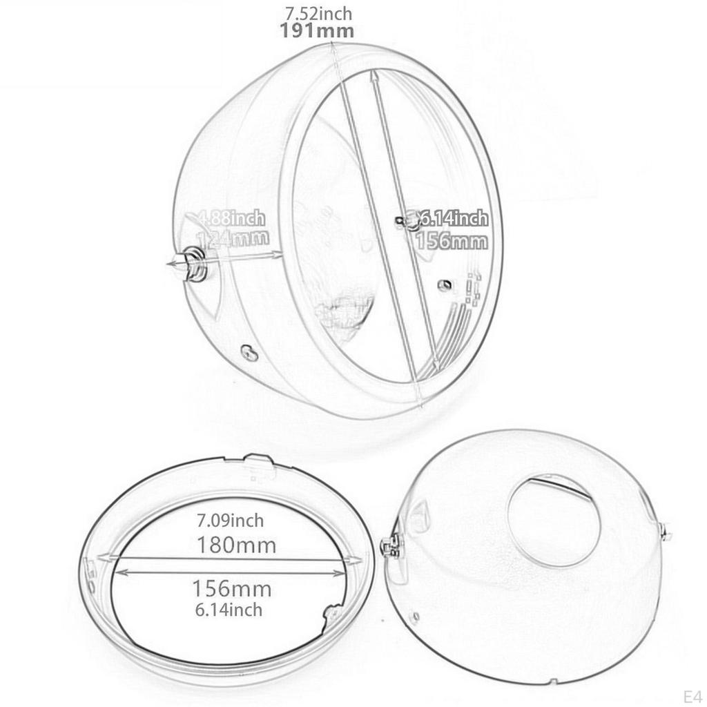 Замены корпуса фары мотоцикла Прочный корпус указателя поворота DIY Модифицированный для