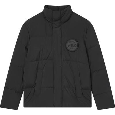 Fila X Исследования 2023 Зима Новая Простая Мода Теплая Куртка С Воротником-стойкой Куртка Унисекс Черный F11U346901F-BK