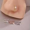 Geometric Round Diamond U-Shaped Non-Pierced Nose Clip – European & American Style