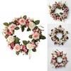Beautiful Artificial Peony Rose Flower Garland Wreath For Charming Home Decor