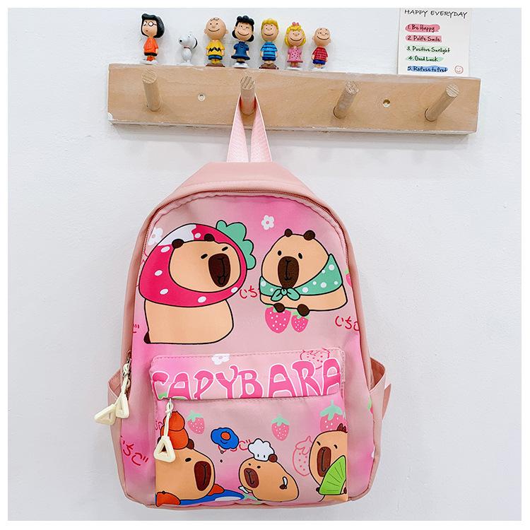 Школьный рюкзак новый капибара детский досуговый любовь рюкзак модный крутой мультяшный рюкзак