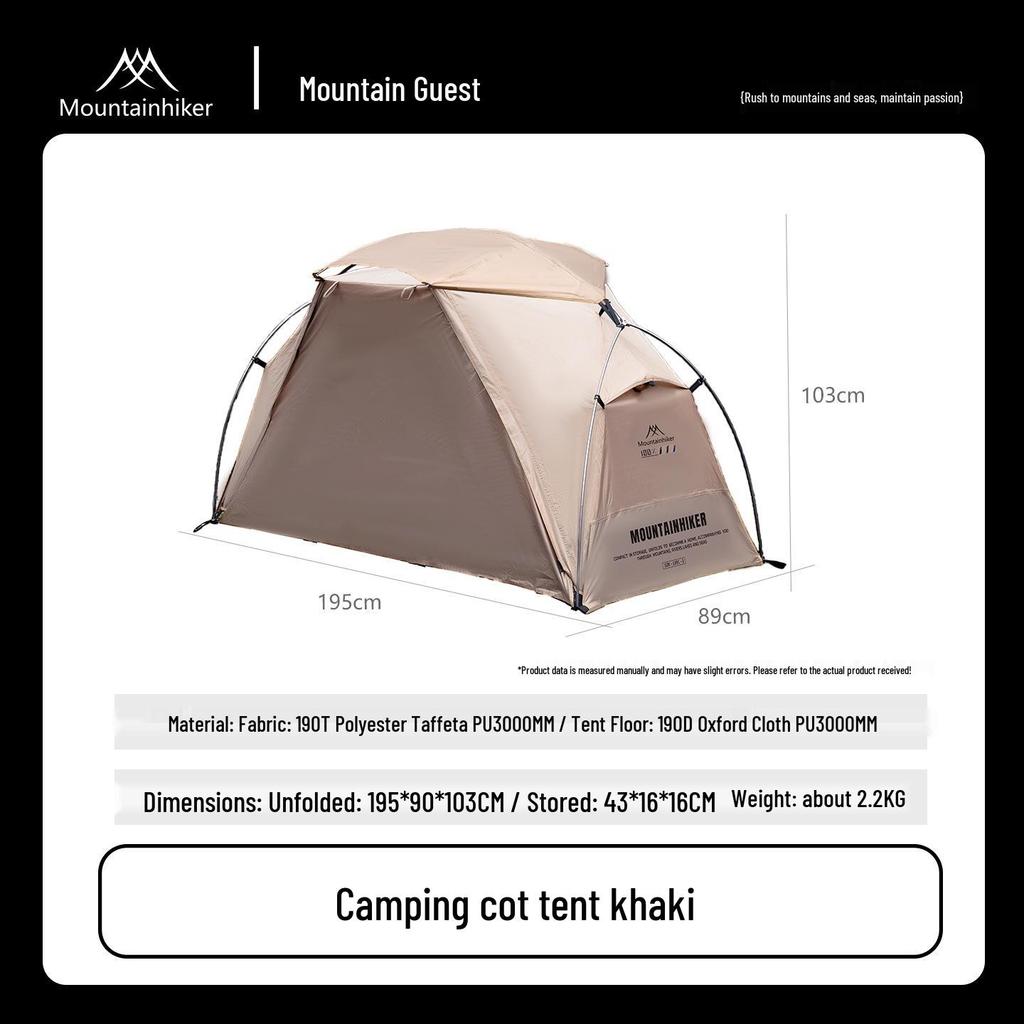 Mountain Guest Military Cot Tent: Lightweight, Waterproof, Single-Person Outdoor Camping Tent
