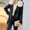 Hua Ge Di Qing кожаная куртка женская натуральная кожа зимняя новая меховая цельная женская овчинная куртка плюс бархат