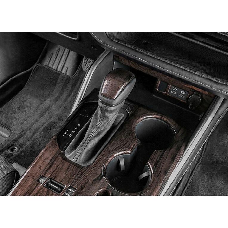 Wood Grain Center Console Gear Shift Knob 2pcs For Toyota Highlander 2020-2023