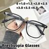 Классические очки для пресбиопии с квадратной оправой и защитой от синего света, стильные, ультралегкие и удобные очки для чтения, унисекс