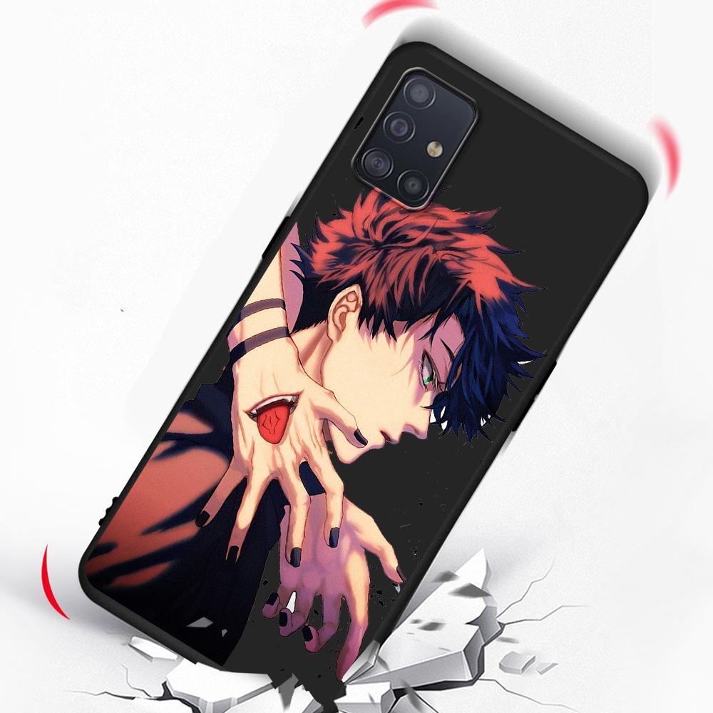 Чехол для телефона с изображением аниме Jujutsu Kaisen для Samsung Galaxy A12 A52 A51 A32 A21s A71 A02s A22 A31 A72 A41 A02 A42 A01 A03, черный чехол из ТПУ