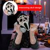 Halloween Scream Girl Cell Phone Stand, Scary Funny Desk Decor, Creepy Horror Figurine Gift for Halloween Party Decoration