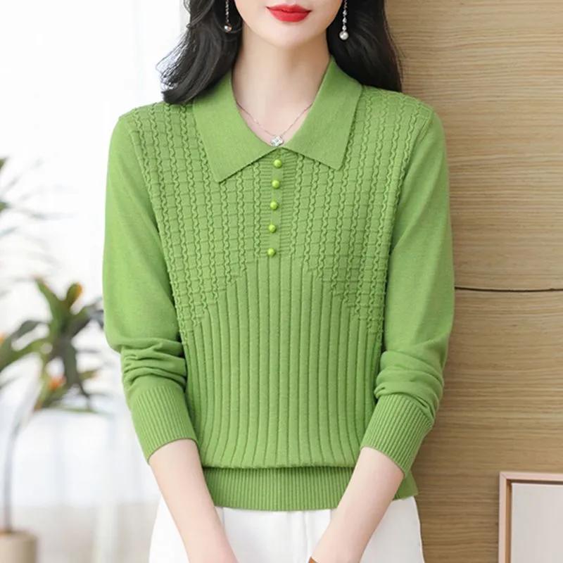 Spring Autumn Women Jumper Sweater Korean Fashion Bottoming Shirts Basic Knitwear Long Sleeve Pullovers Sweater Female Tops