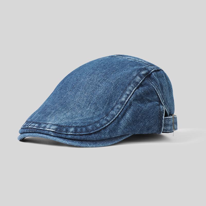 Spring Autumn Denim Casual Stylish Women Breathable Adjustable Party Daily Use Travel Beret Hat