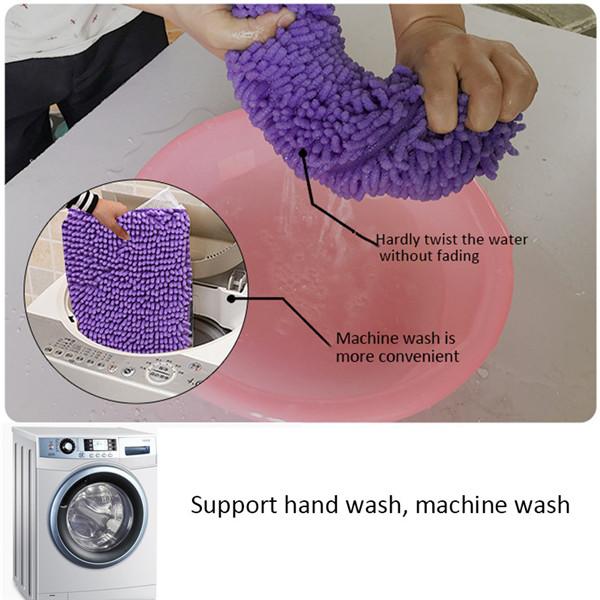 Домашний коврик для ванной, синель, водопоглощающий плюшевый коврик для ванной комнаты, коврик для входной двери, нескользящий коврик для туалета