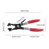 Car Exhaust Pipe C Clamp Removal Pliers Auto Clamps Puller Locking Car Hose Clamp Plier Water Pipe Hose Flat Band Ring Type Tool