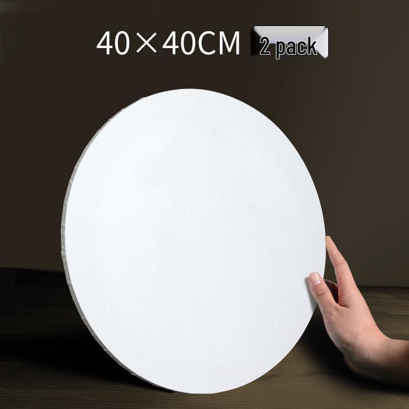 Круглая деревянная рама для масляной живописи с холстом, расписанным вручную, для начинающих