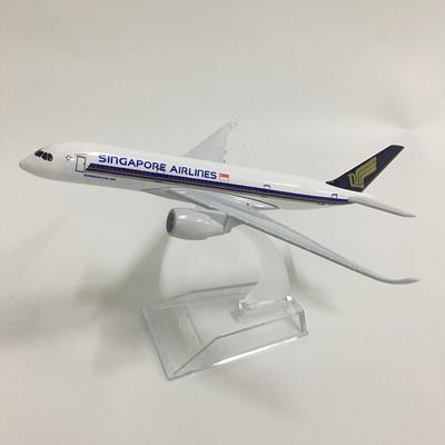 Джейсон Туту 16 см Модель самолета Singapore Airlines Airbus A350 Литой металл Масштаб 1/400