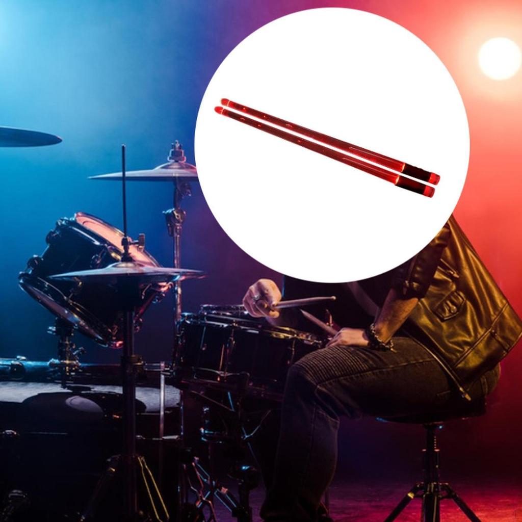 2 шт. светящиеся барабанные палочки светящиеся наконечники барабанные палочки легкие прохладные перкуссии