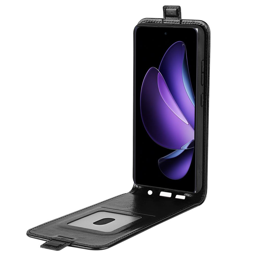 For Oppo Reno13 F 5G Case with Card Slots Vertical Flip Leather Phone Cover