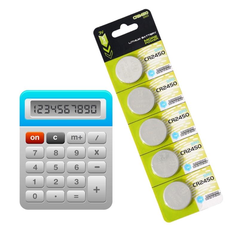 Pack Of 5pc/10pc CR2450 Lithium Button Cells 3V CR2450 Battery Long Last Power Batteries For Remote Controls And Toy