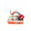 Le Creuset Набор кружек «Радуга» холодных цветов, 6 штук, 350-400 мл, кружка для молока, кружка для воды, европейский стиль, подарочная коробка, тренд, ручная работа, эмалированная посуда