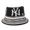 Вязаная панама MLB ONSPOTZ Эксклюзив Вязаная панама NY MLB Нью-Йорк Янкиз [New Era] Черный/Хром M/L