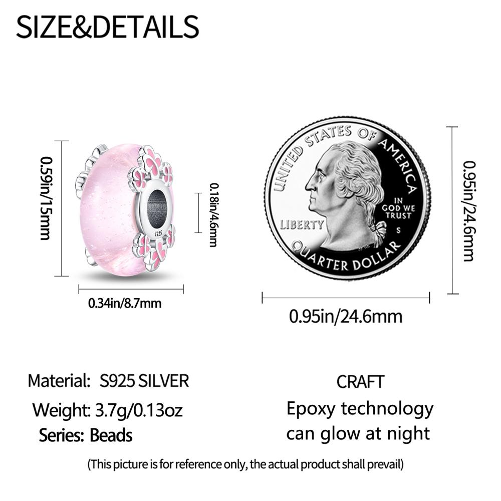 Подвеска Шарм Бусина Медь Глазурованные Цветы Бусины Подходят для Оригинального Браслета Для Изготовления Украшений Подарок на День Святого Валентина