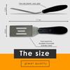 Stainless Steel Mini Serving Spatula, Culinary Kitchen Spatula for Serving and Turning, Mini Slotted Turner for Flipping, Cooking and Baking Kitchen