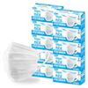 E Eirene Breathable Nonwoven Masks, Regular Size, White, Large Capacity, 3-Layer Filter, 65 Masks Per Box, 10 Boxes, Easy To Breathe, Disposable, 99%